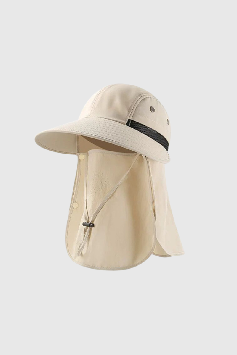 Summer Wide Brim Full Face Sun Protection Fisherman Hat