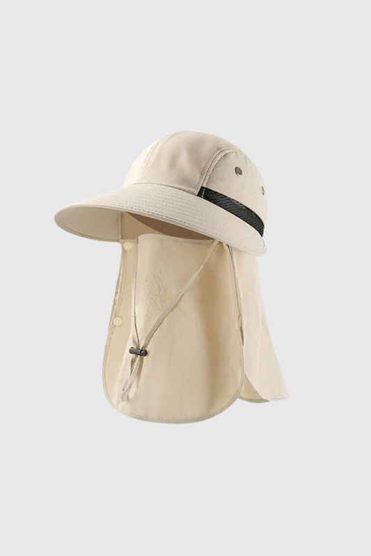 Summer Wide Brim Full Face Sun Protection Fisherman Hat