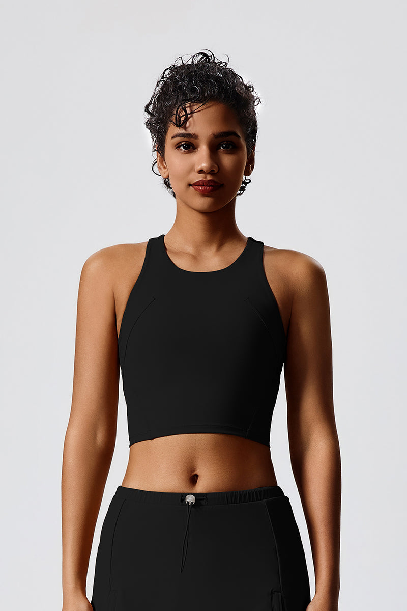 Women Eco-Friendly Renewable Fabrics Tight Fit With Chest Pad Outdoor Golf Fitness Tennis Vests