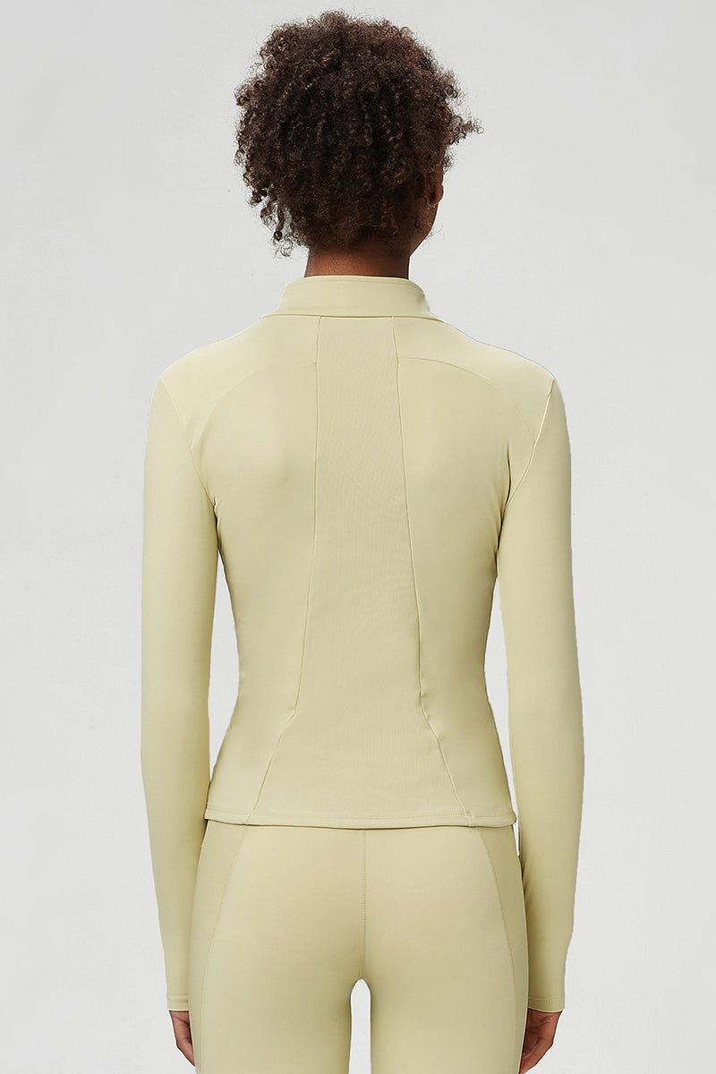Front cardigan zipper track jacket