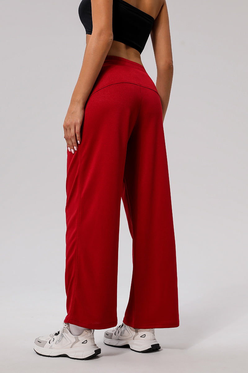 Women Casual Sports Wide-Leg Pants