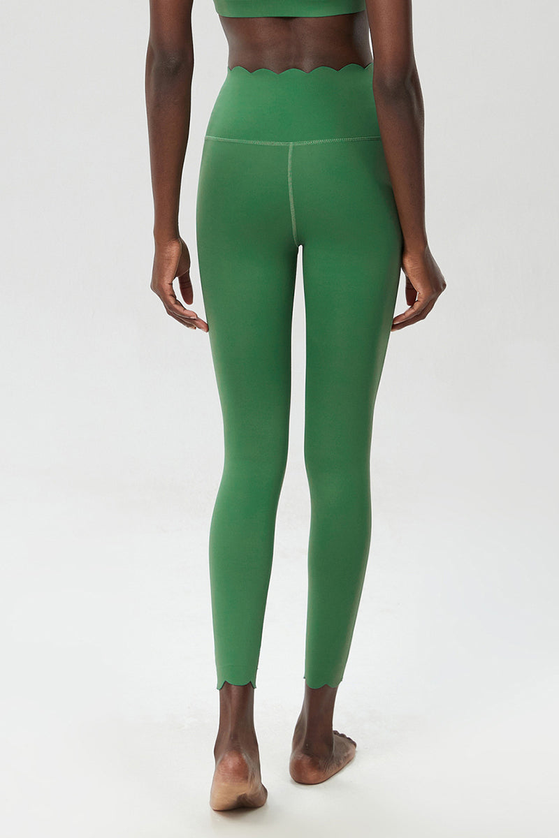 Women Plus-Size Wave High-Waisted Quick-Dry Sculpting Yoga Leggings
