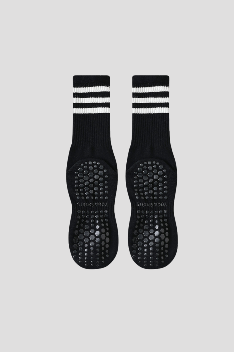 Women's Color Striped Pilates Yoga Tube Socks