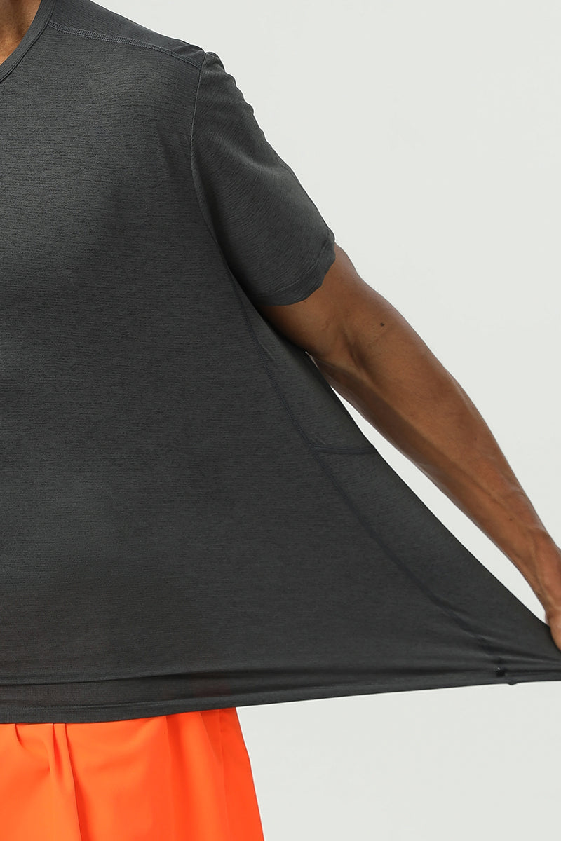 Men Custom Breathable Quick-Dry Round Neck Lightweight Outdoor Cycling Sports Short Sleeve T-Shirt