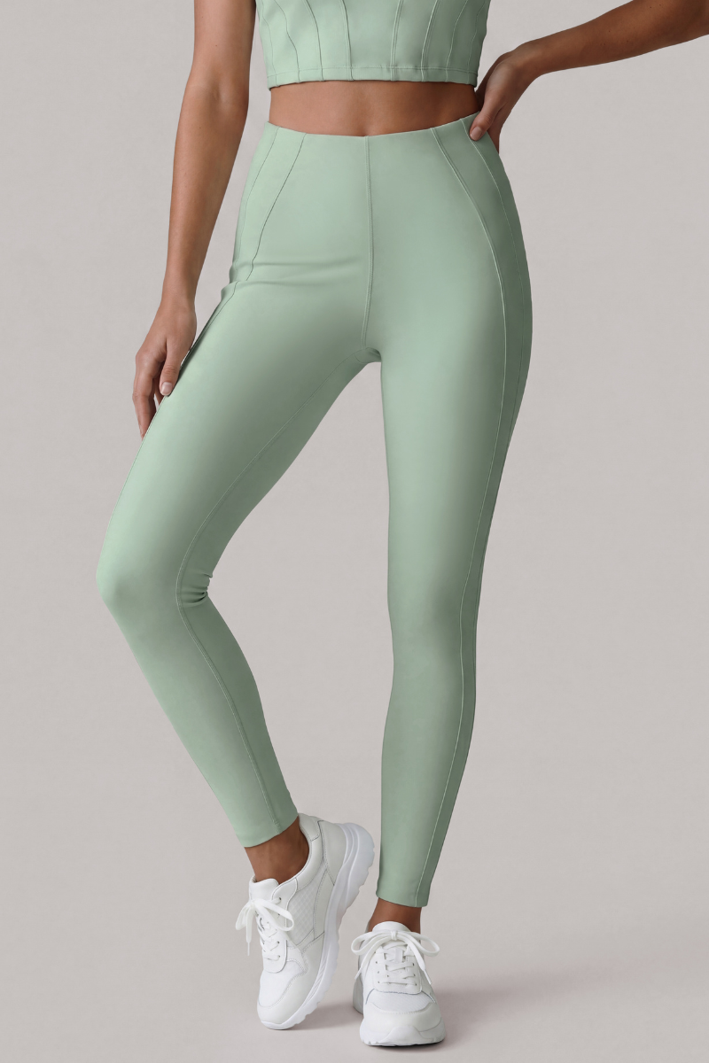Women's Athletic Corset Seam 3D Peach Butt Yoga Leggings