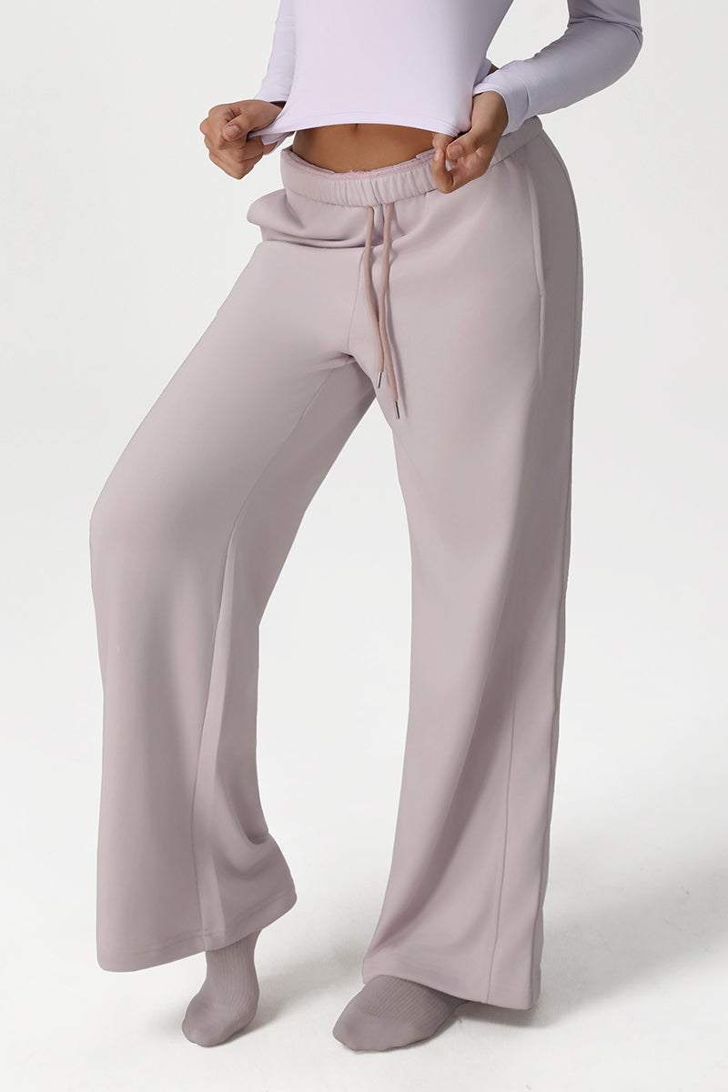 Women Loose Fit Straight Leg Casual Sport Sweatpants Yoga Dance Wide-Leg Workout Pants