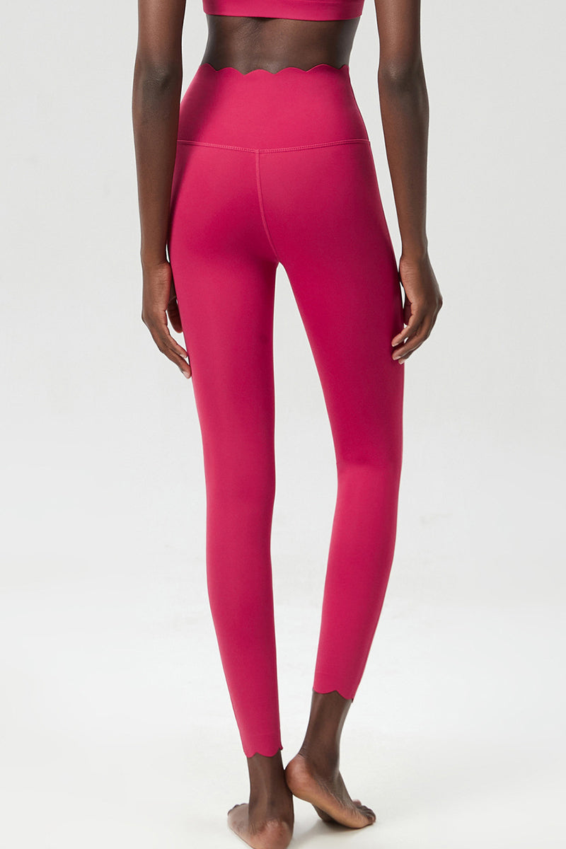 Women Plus-Size Wave High-Waisted Quick-Dry Sculpting Yoga Leggings
