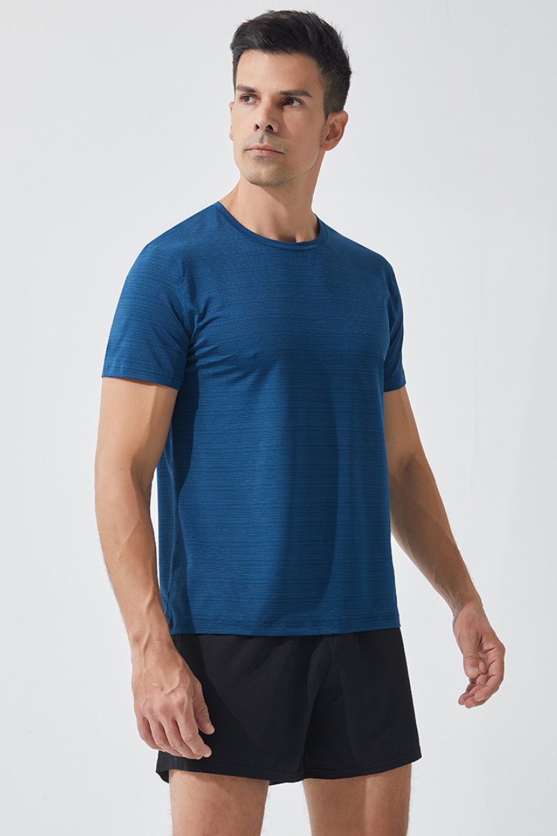 Men's Round Neck Quick Dry Breathable Athletic T-Shirt