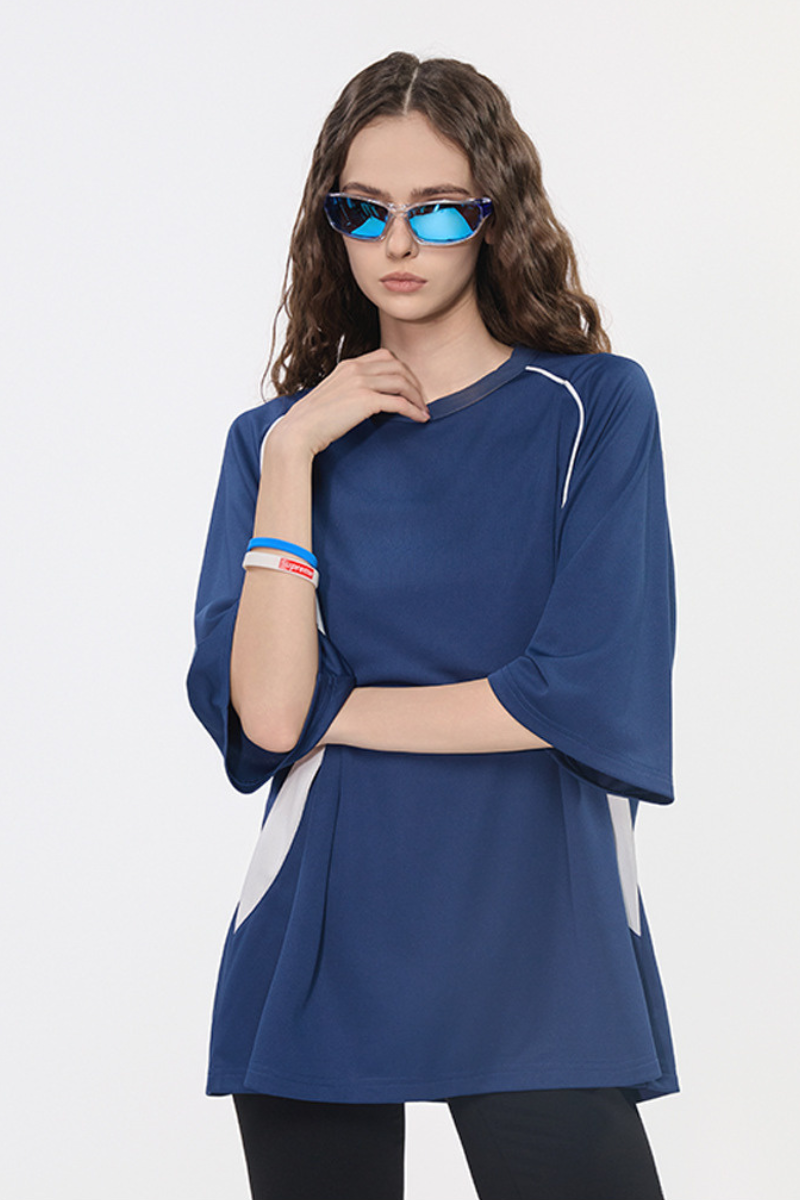 Women's 150g Quick Dry Oversized Multicolor T-Shirt
