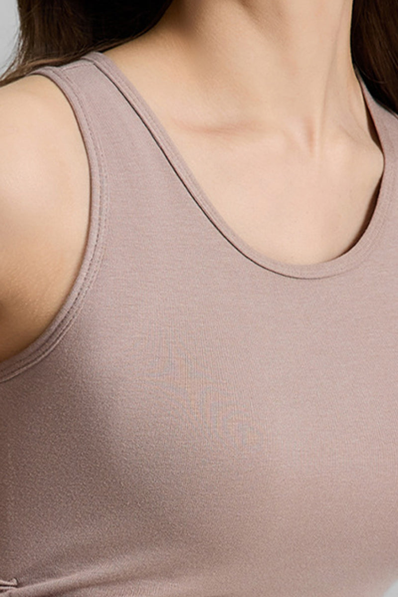 Women's Asymmetrical Ribbed Drawstring Longline Tank Top