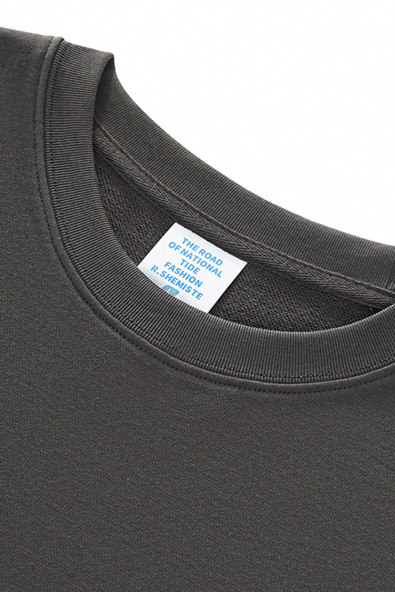 Unisex Boxy Loose Ring Spun Tee
