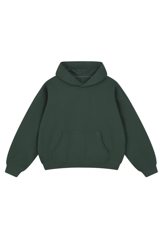 Unisex Fall Fleece Drop Shoulder Pullover Hooded Sweatshirts
