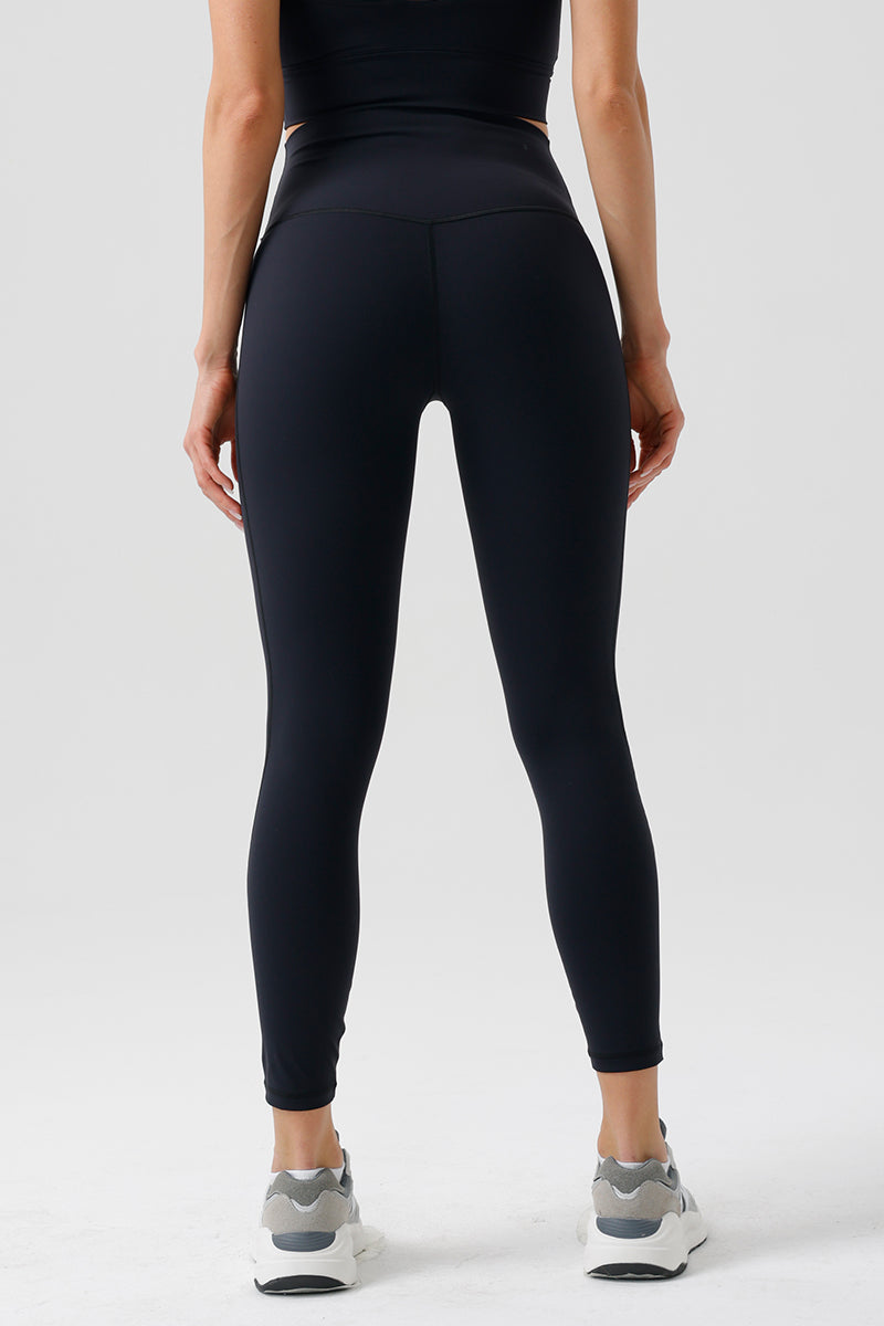Women Eco-Friendly Nylon Original Yarn Nude High Waist Stretch Sports Fitness Yoga Leggings