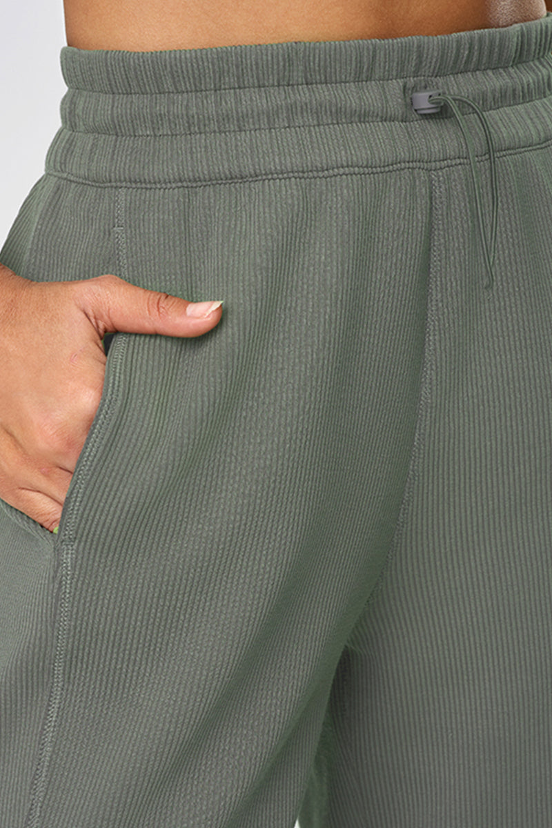Women High-Waist Drawstring Loose Wide-Leg Yoga Running Sport Sweatpants