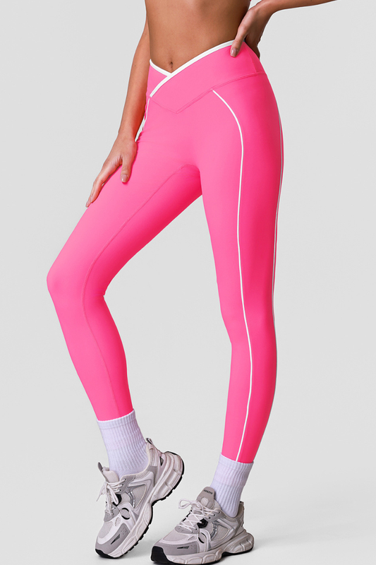 Women's Athletic V-Waist Pleated Buttocks Lifts Leggings