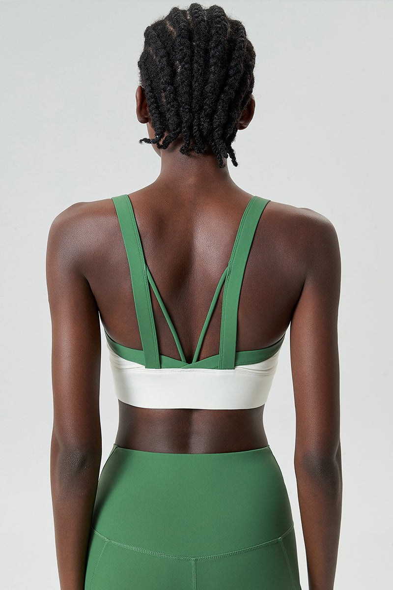 Full coverage with wide straps Sports bra