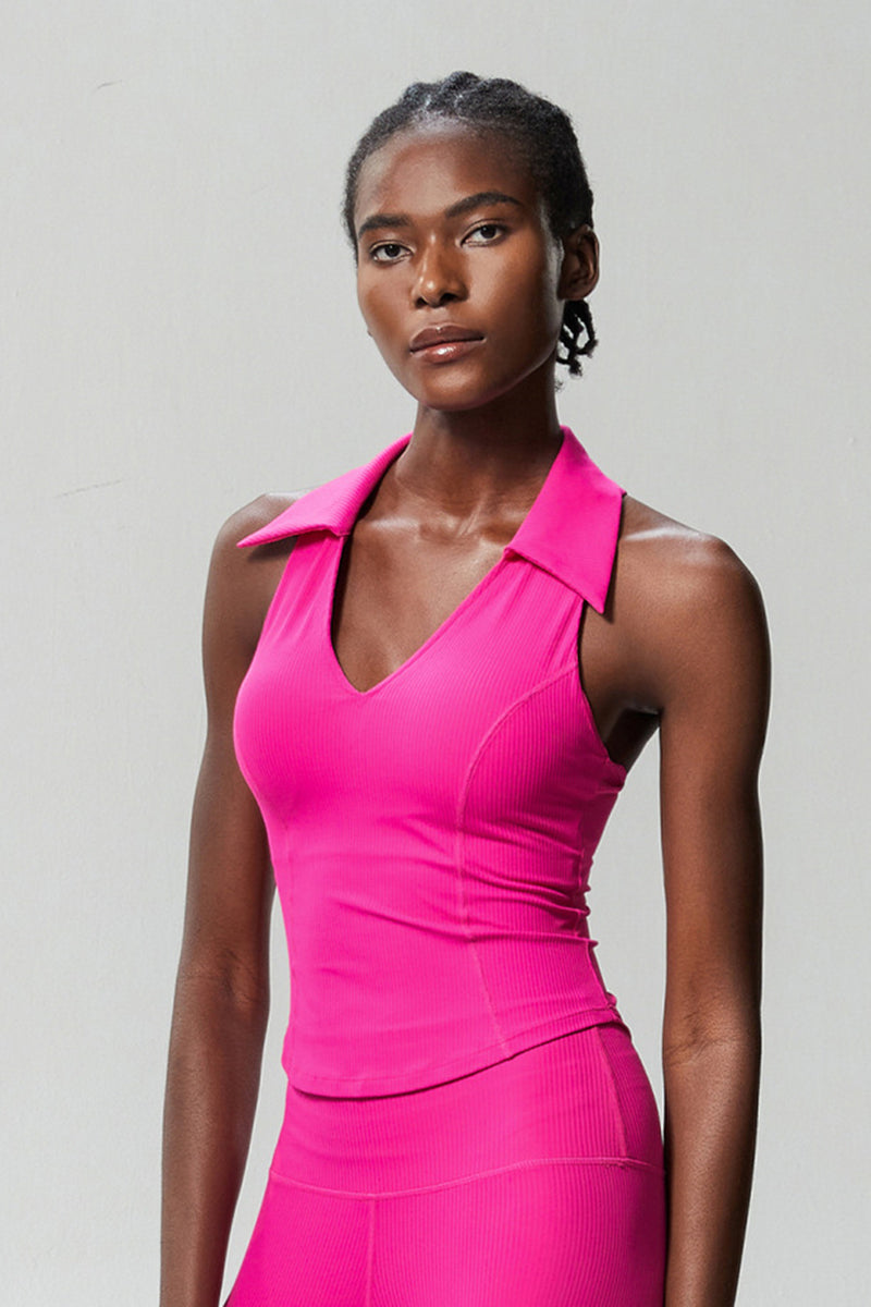Women Slim Waist V-Neck Yoga Running Sports Vest