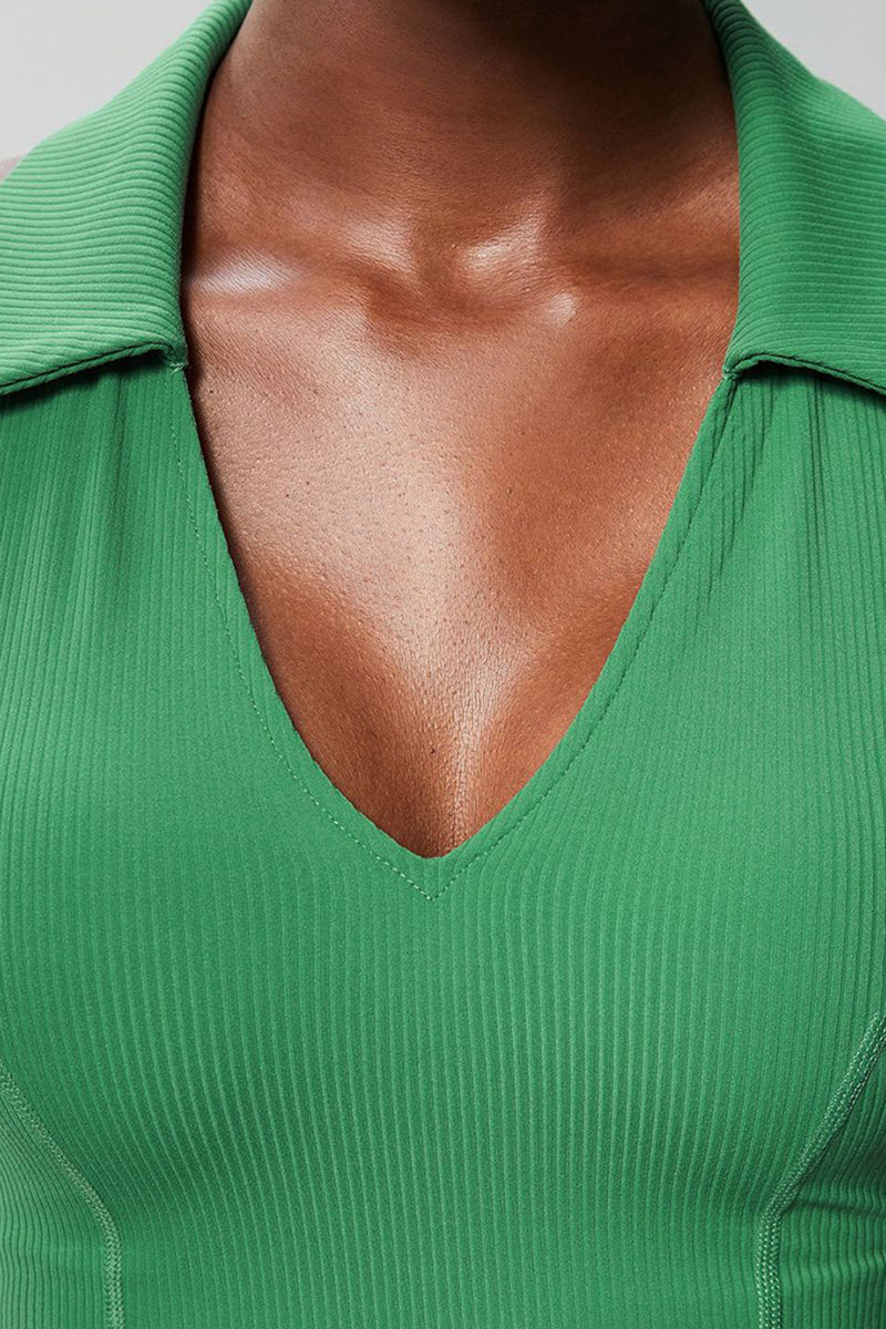 Women Slim Waist V-Neck Yoga Running Sports Vest