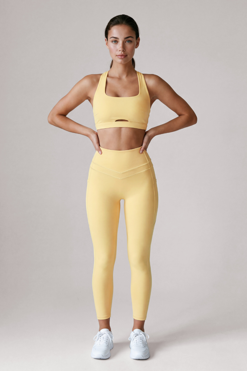 Women's Halter Cutout Back & Leggings 2Pcs Sports Yoga Set