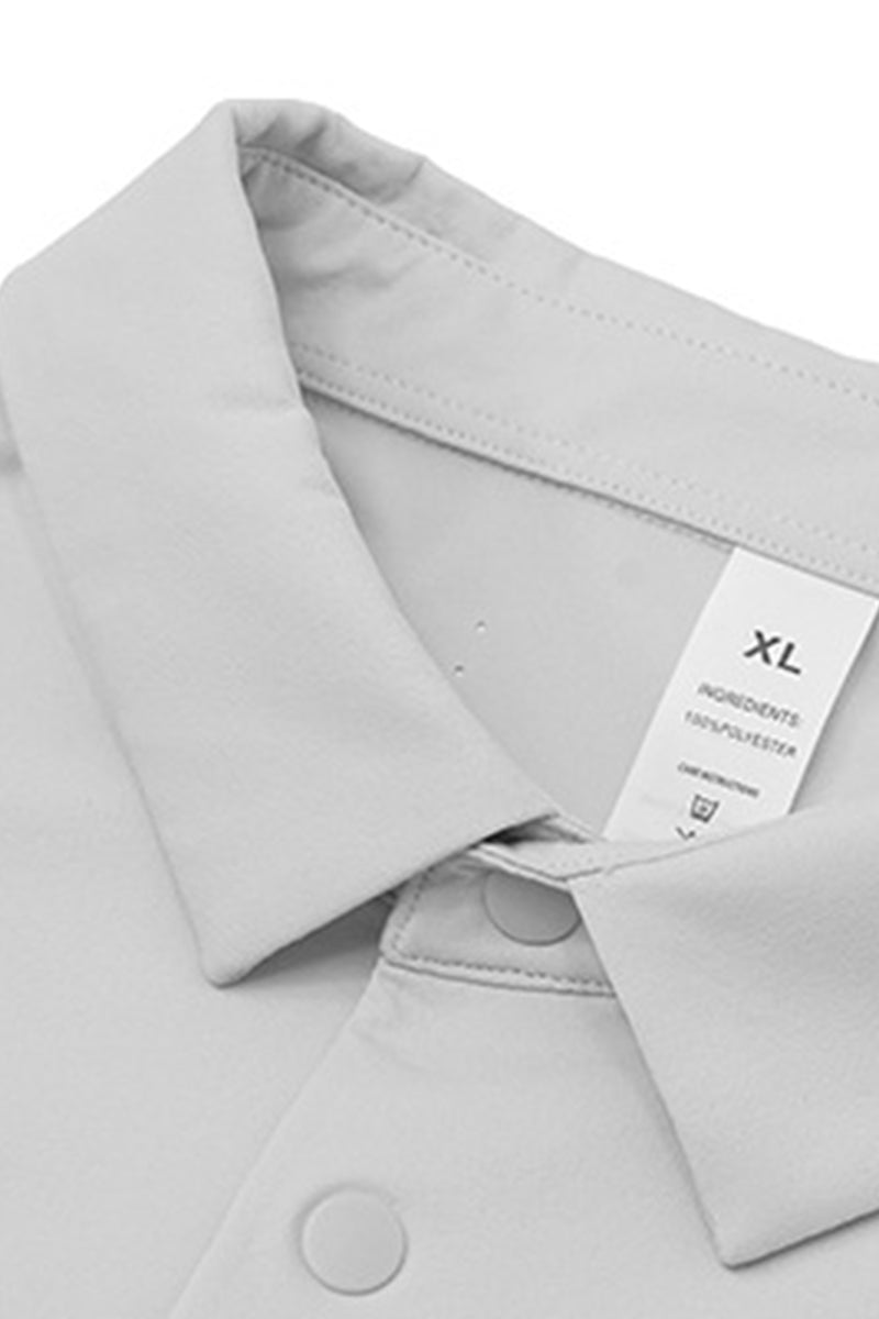 Men's Casual Collared Polo Cooling Quick-Dry Solid T-Shirt