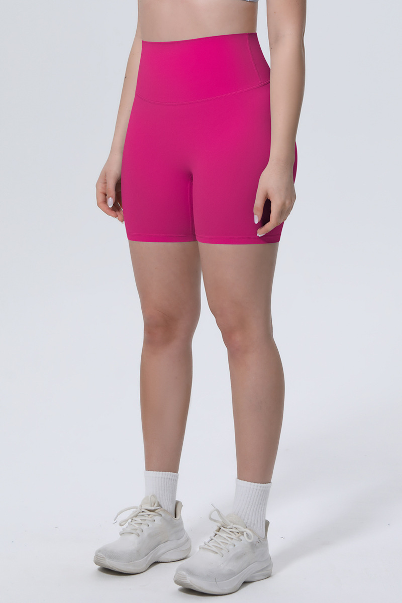 Women's Athletic Ice-Skin Breathable Solid Color Yoga Shorts
