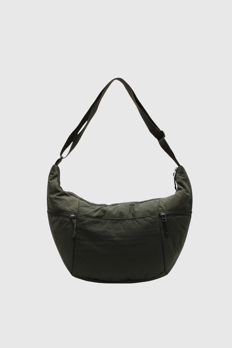 Fashionable Nylon Dumpling-Shaped Sports Crossbody Bag