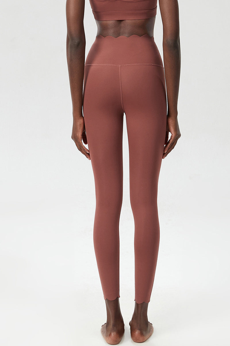 Women Plus-Size Wave High-Waisted Quick-Dry Sculpting Yoga Leggings