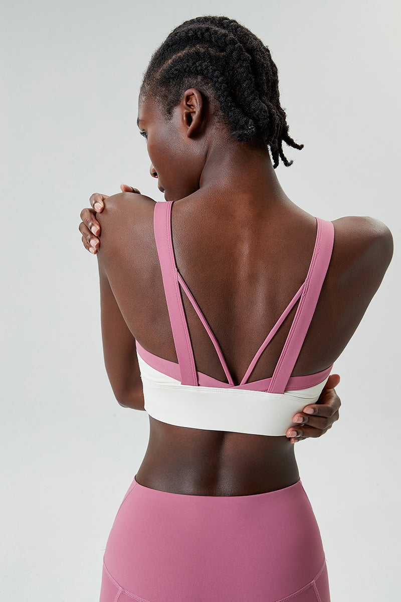 Full coverage with wide straps Sports bra
