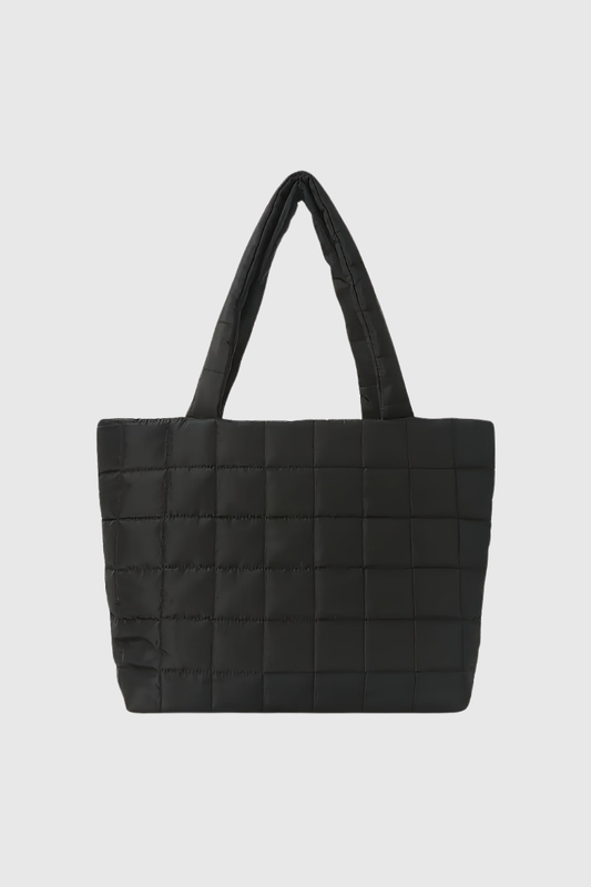 Women's Large Capacity Grid Sports Leisure Tote Bag