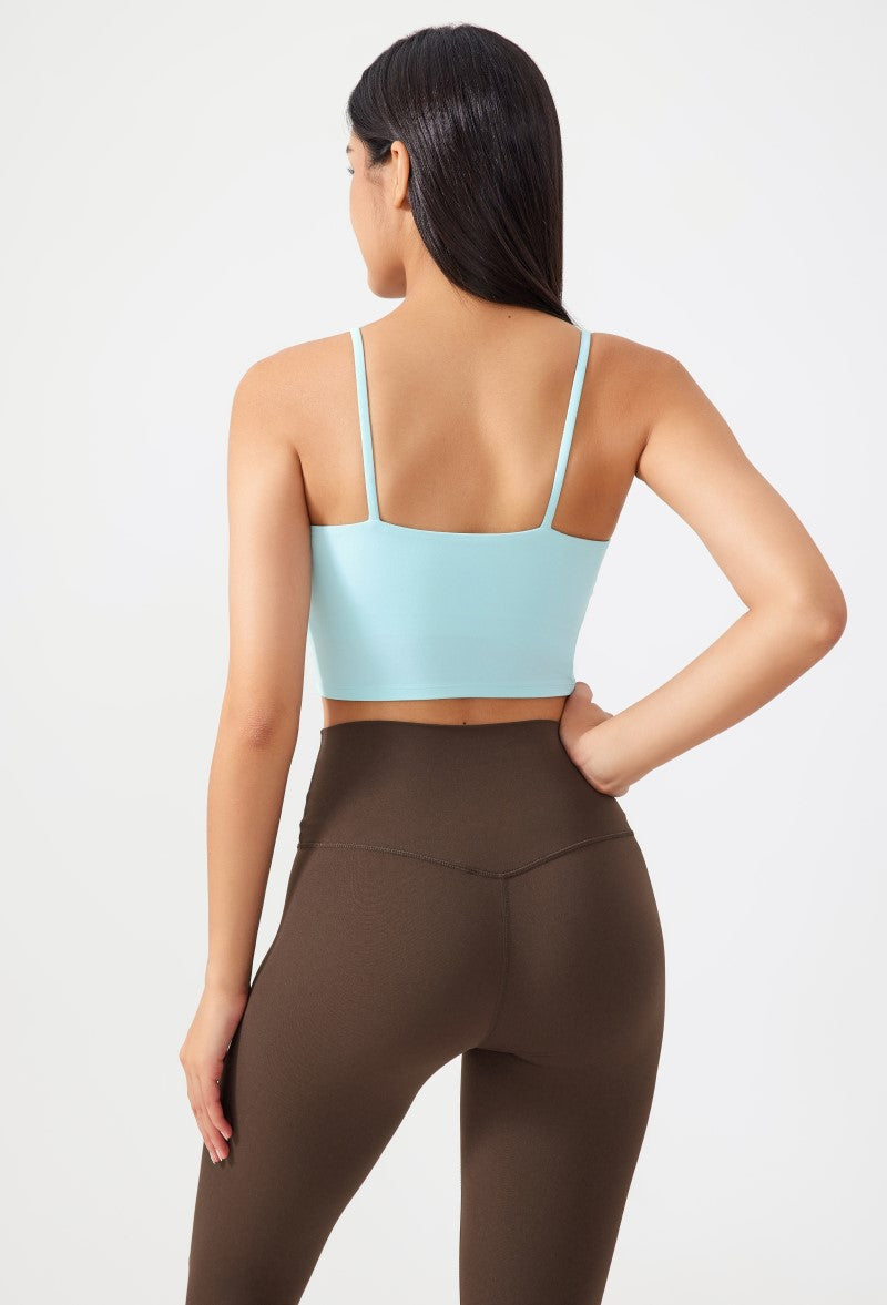 Women Gathering Anti-Shock One Cup Back Fitness Yoga Exercise Camisole Top