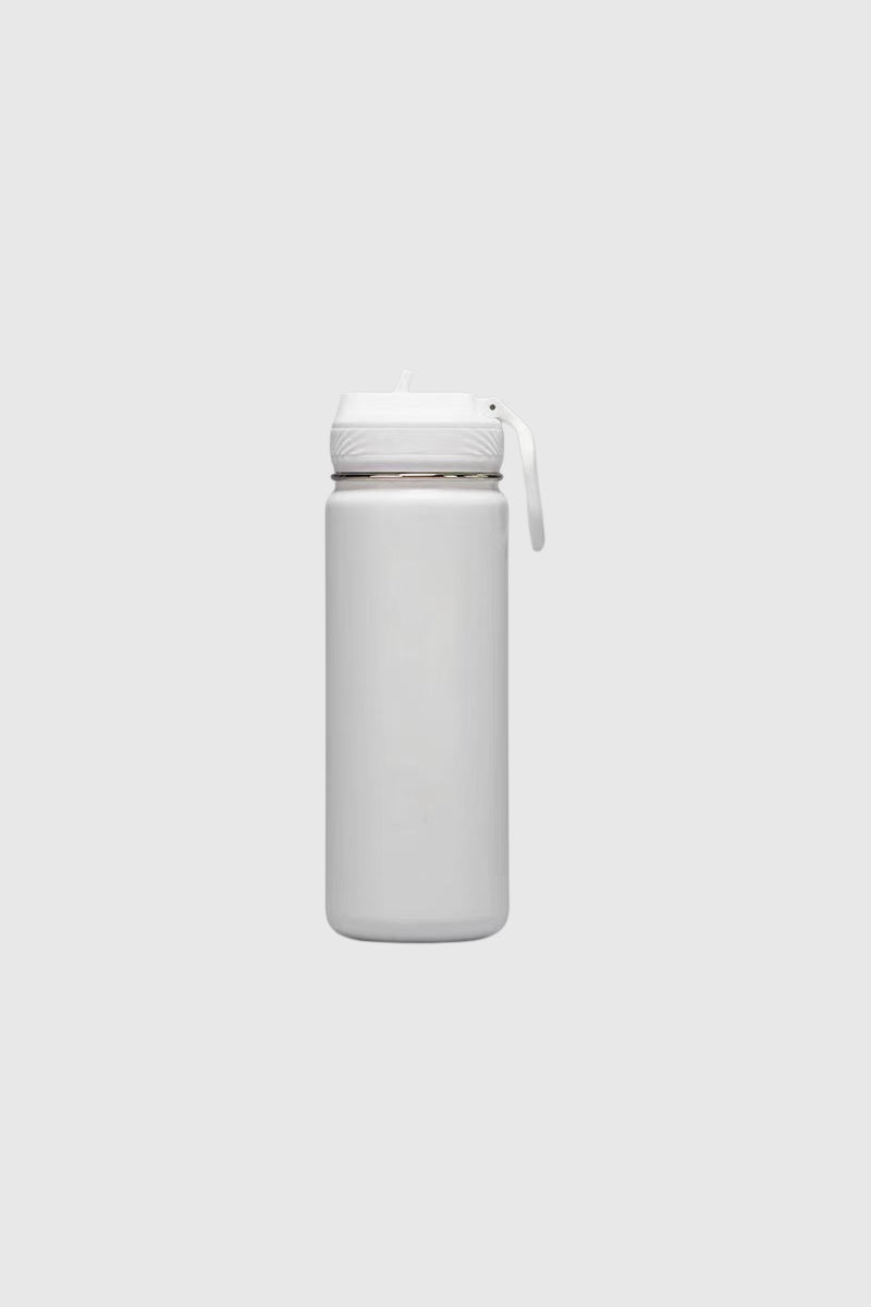 Portable Handle Straw Insulated Sports Bottle