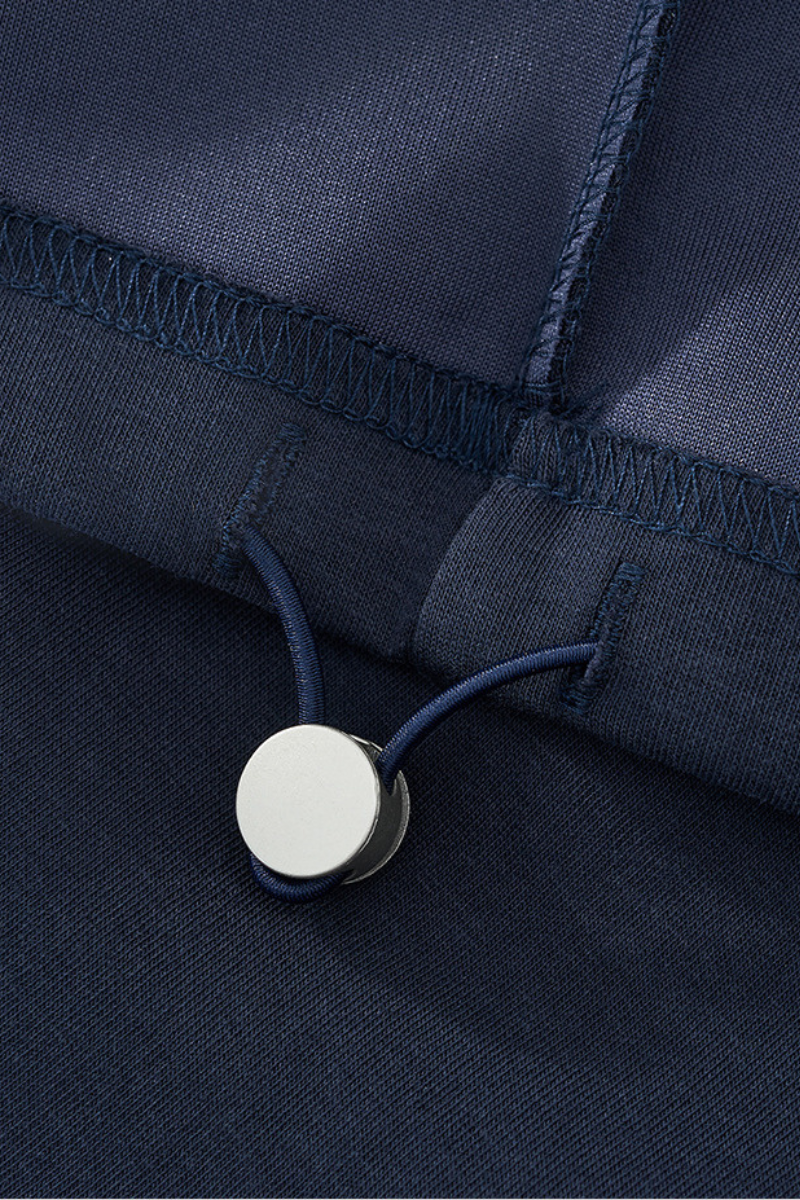 Men's Fall V-Neck Polo Collar Detachable-Sleeve Sweatshirt