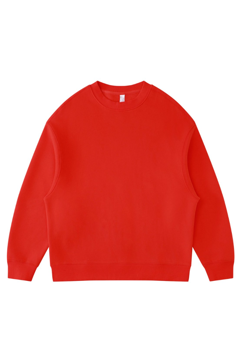 Men's Fall Fleece‑Lined Drop Shoulder Oversized Pullover