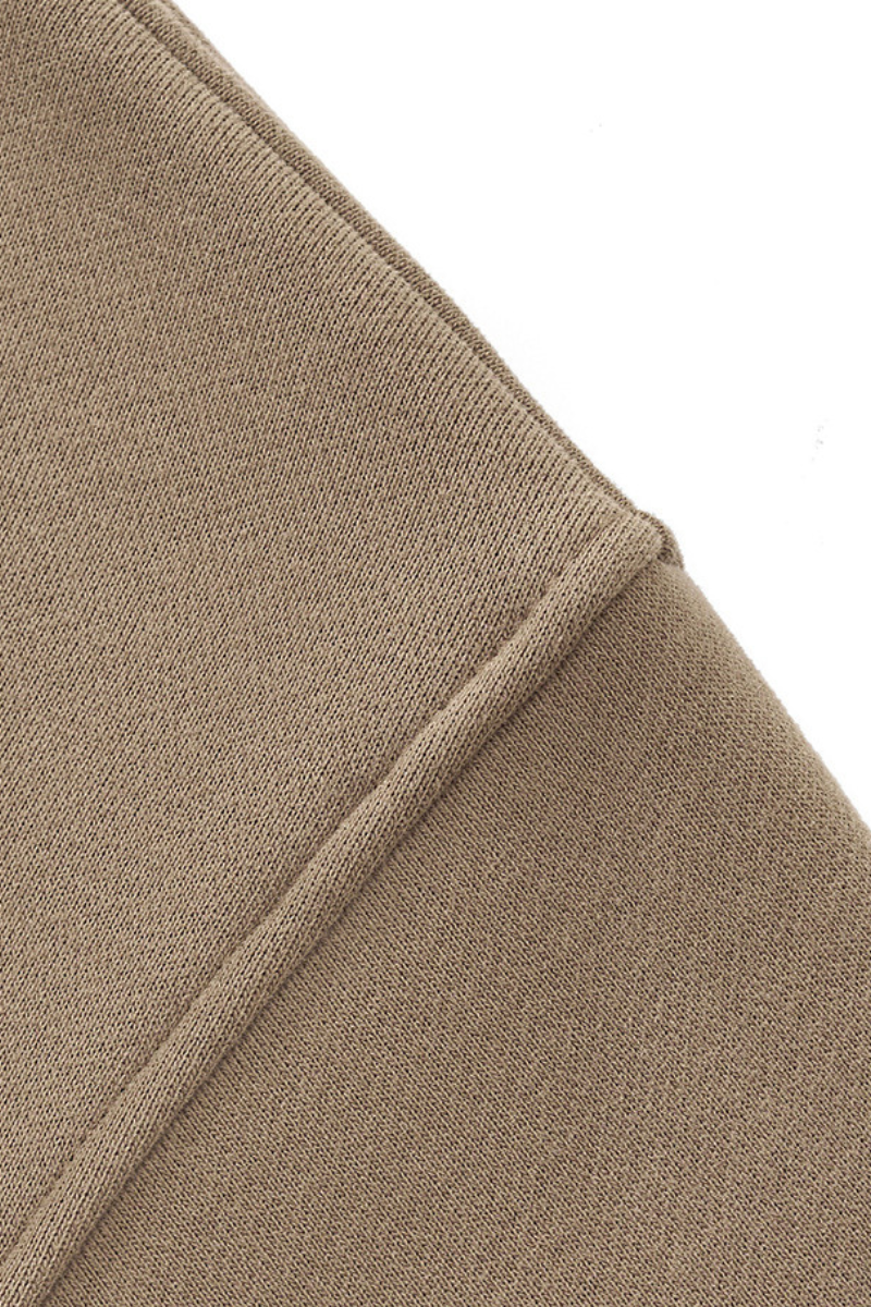 Unisex Fall Streetwear Boxy Mockneck Sweatshirt