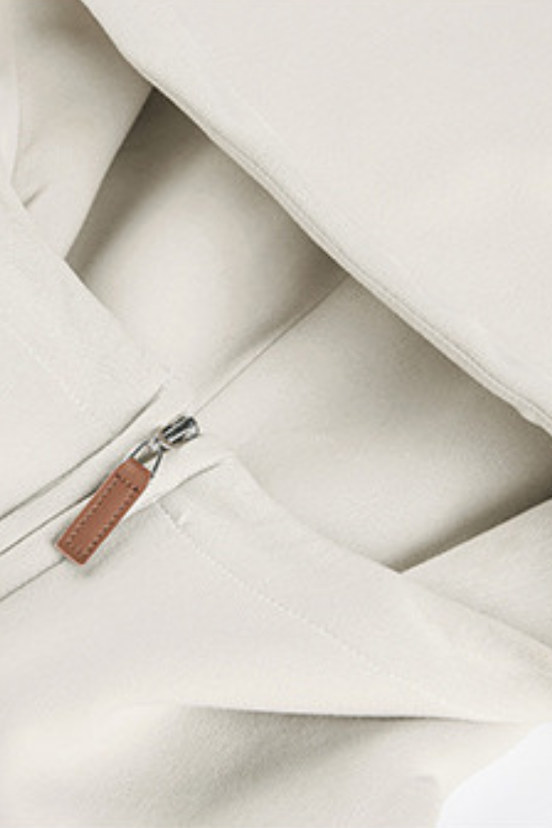 Men's Fall/Winter Fleece-Lined Half-Zip Hooded Sweatshirt