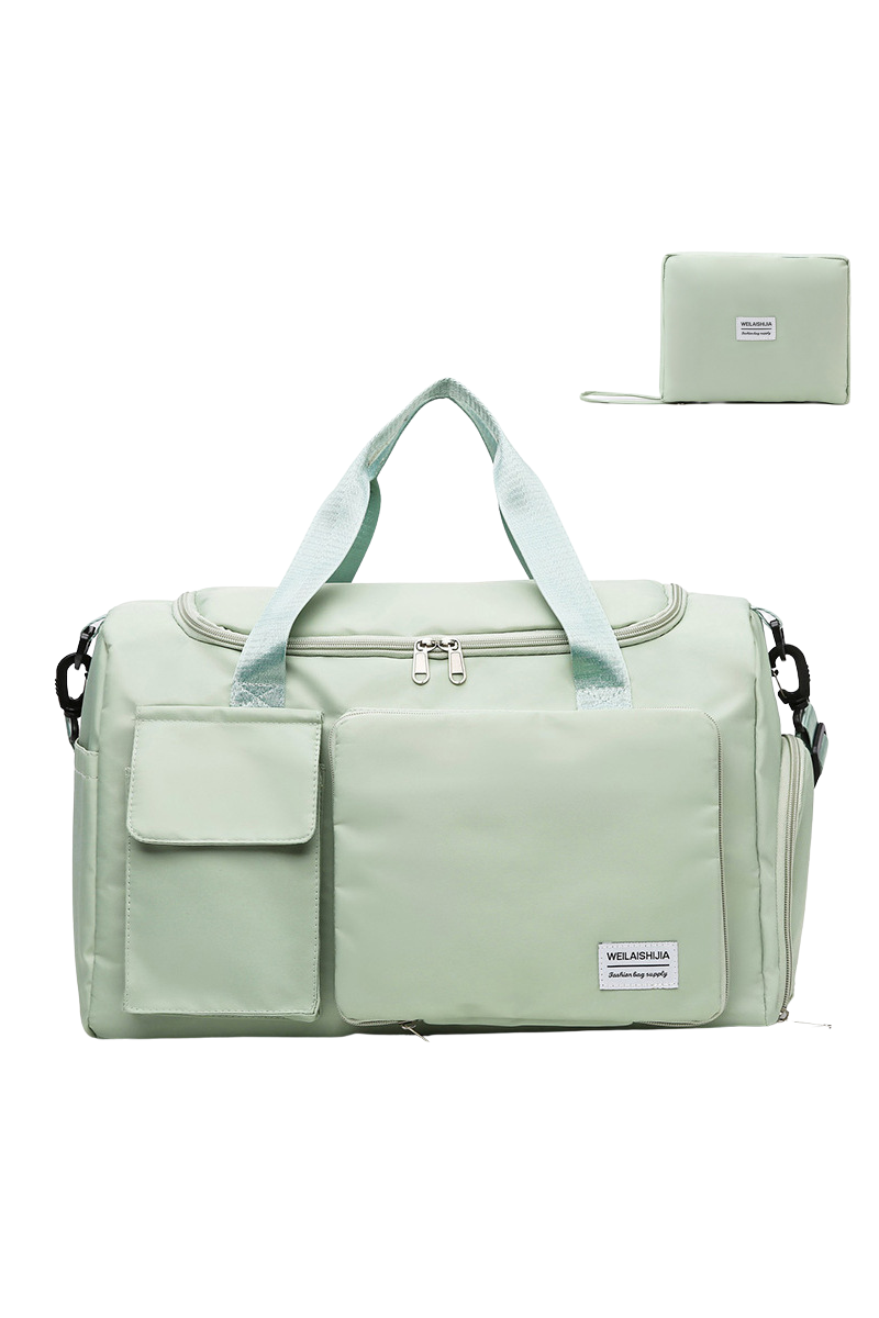 Foldable Multi-Pocket Oxford Cloth Fitness Sports Travel Bag