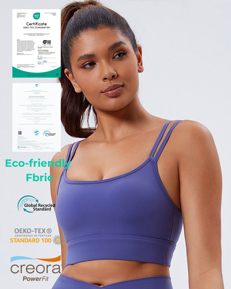 Women Eco-Friendly Renewable Fabrics New Slimming Tummy Lift Hip Sports Running Fitness Bra