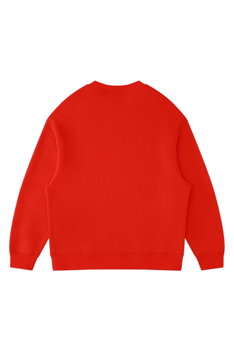 Men's Fall Fleece‑Lined Drop Shoulder Oversized Pullover