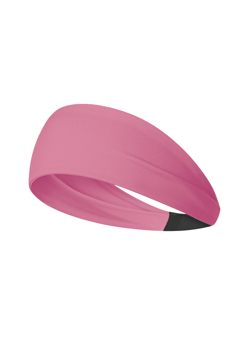 Women's exercise sweat-absorbing headband.