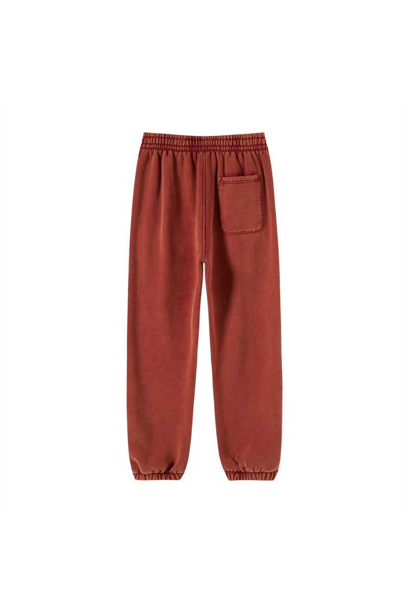 Unisex Fall Fleece Wax Dyed  Vintage Athletic Jogger