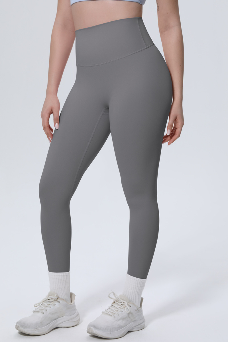 Women's High-Waist Solid Nine-inch Leggings