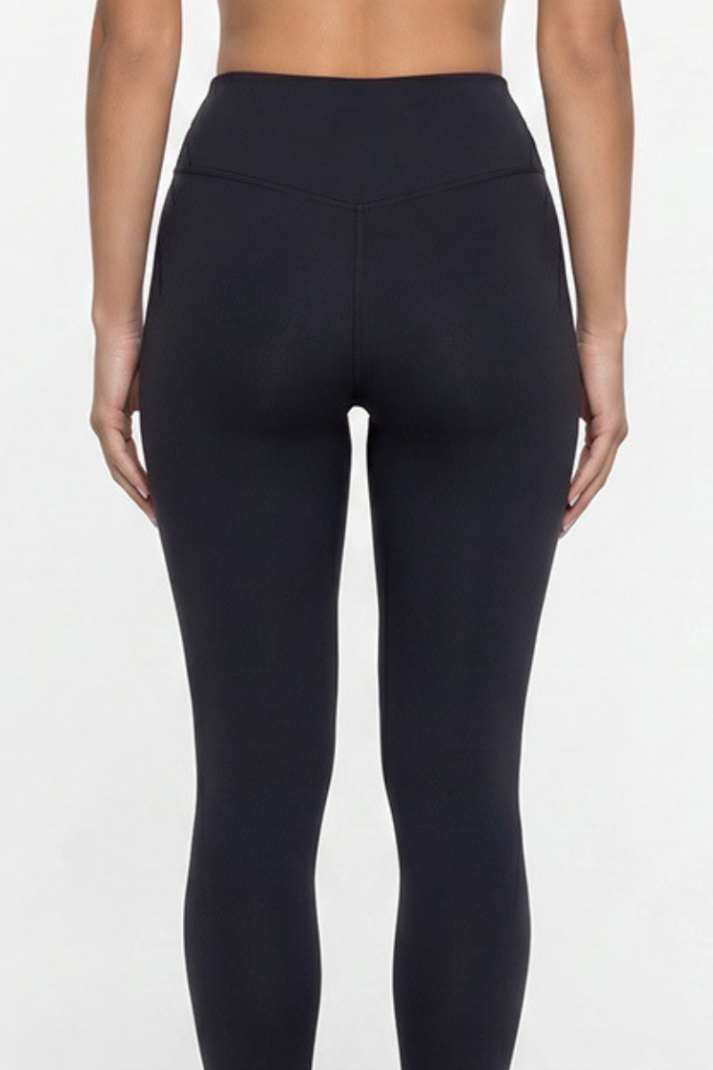 Women's High Waist Contrast Stripe Butt Lifting Yoga Leggings