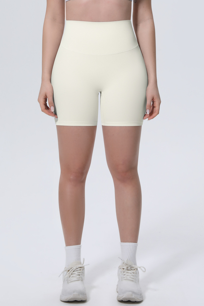 Women's Athletic Ice-Skin Breathable Solid Color Yoga Shorts