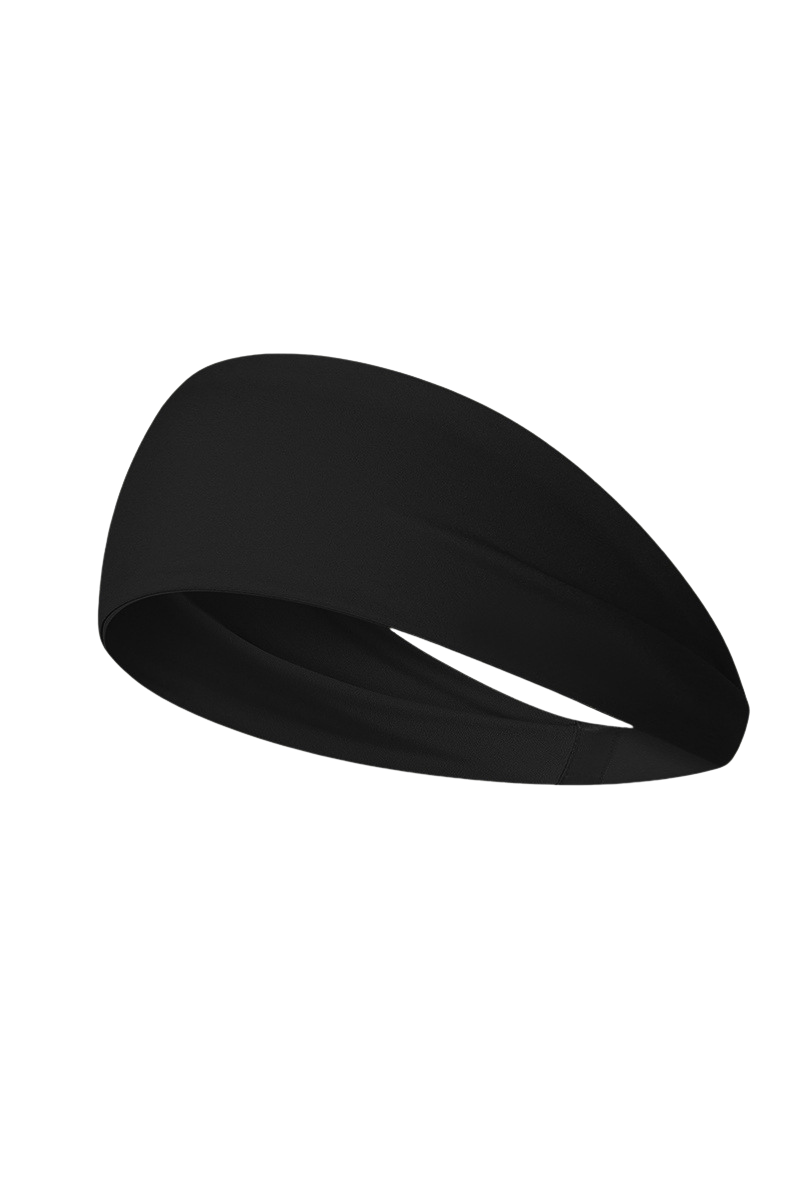 Women's exercise sweat-absorbing headband.