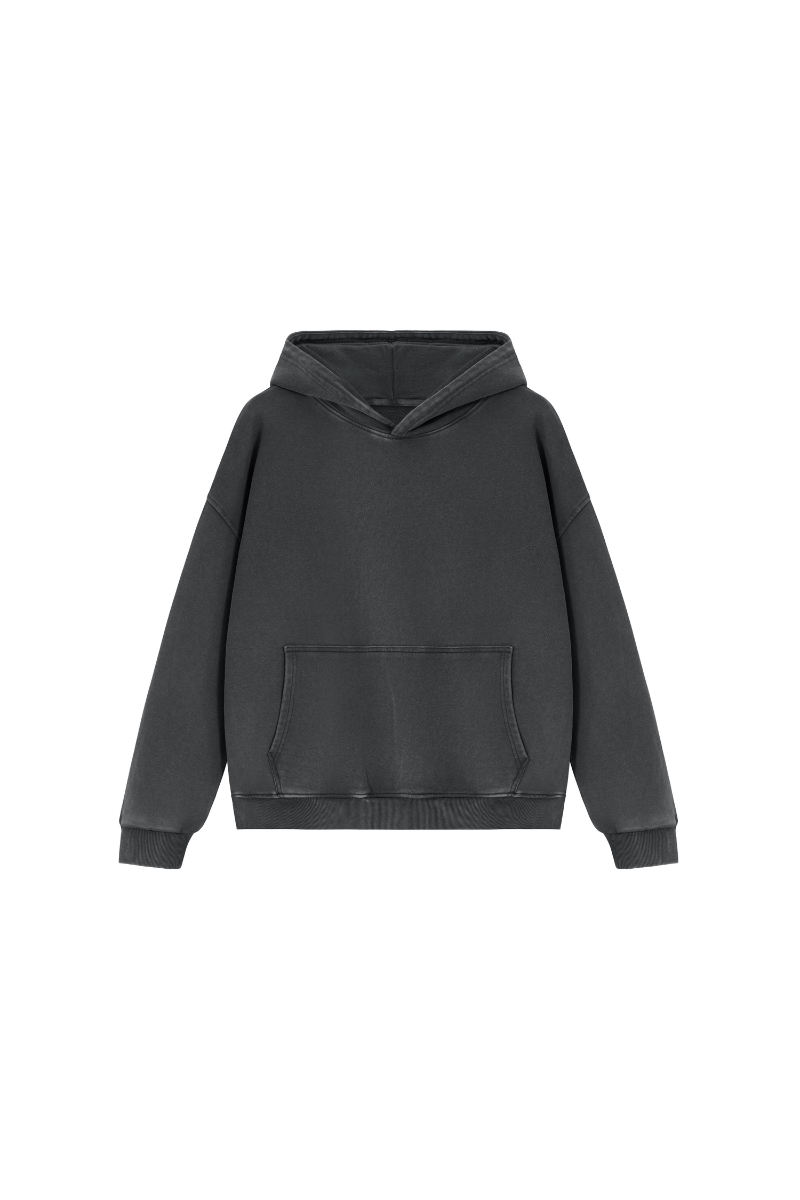 Men's  Fall 100% Cotton Washed Vintage Heavyweight Hoodie