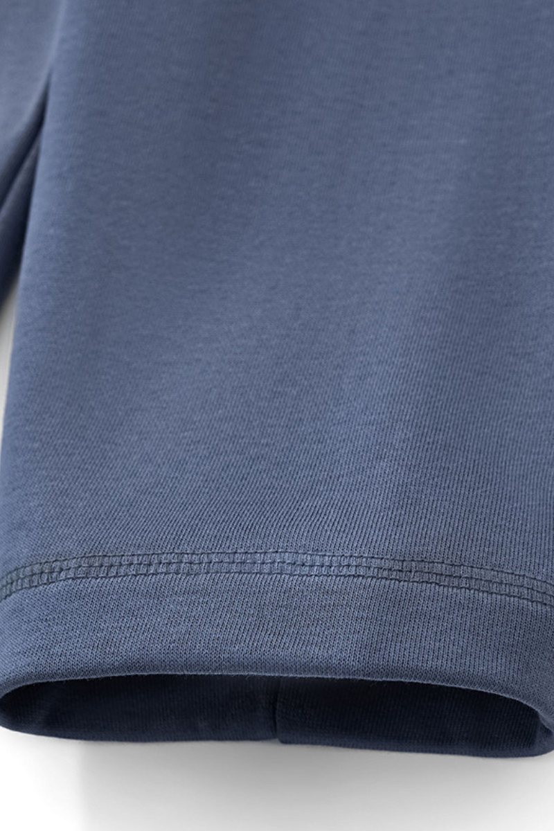 Unisex Fall Cropped Kangaroo Pocket Drop-Shoulder Hoodie