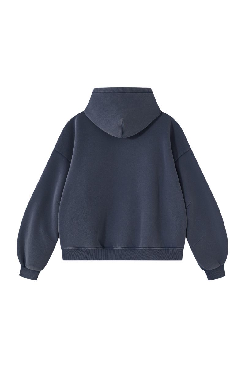Unisex Fall Fleece Heavyweight Washed Drop Shoulder Hoodie