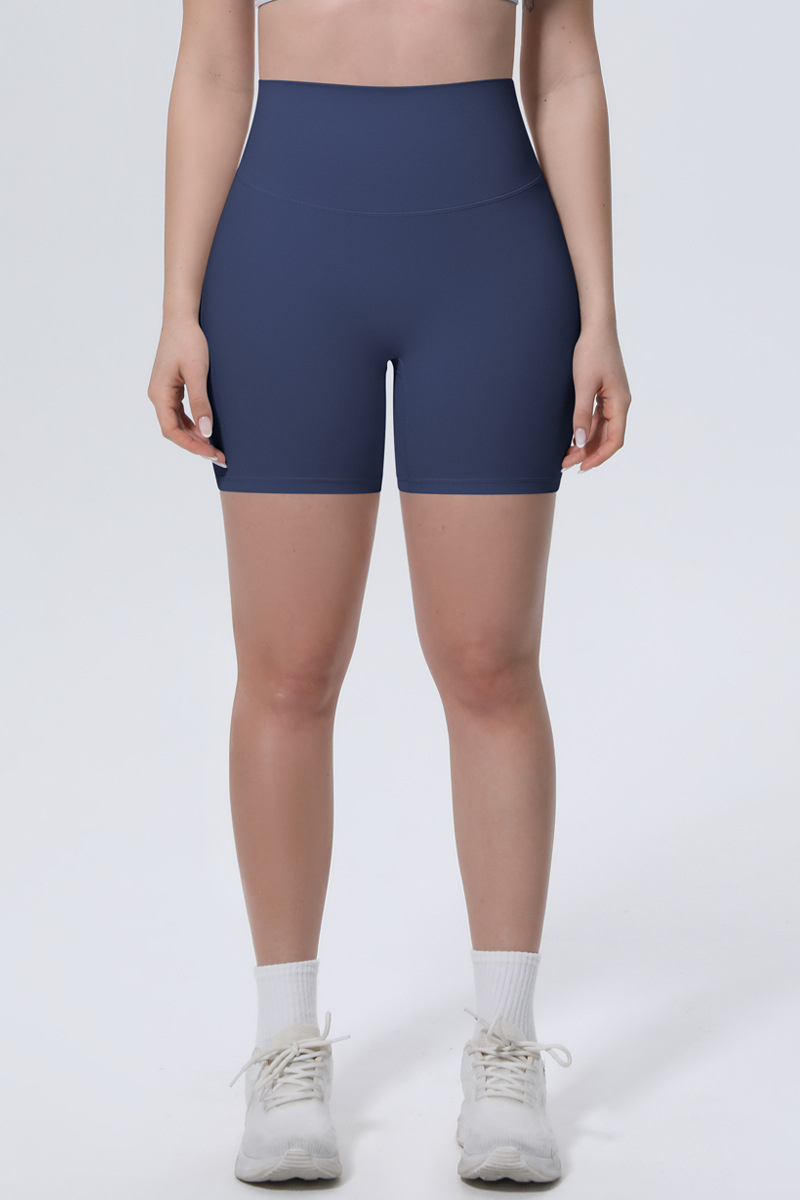 Women's Athletic Ice-Skin Breathable Solid Color Yoga Shorts