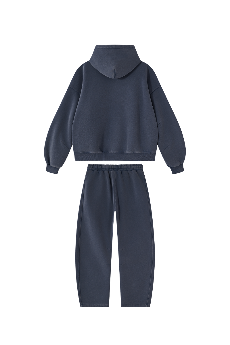 Men's Fall Fleece Sets:Relaxed Hoodie And Sweatpants