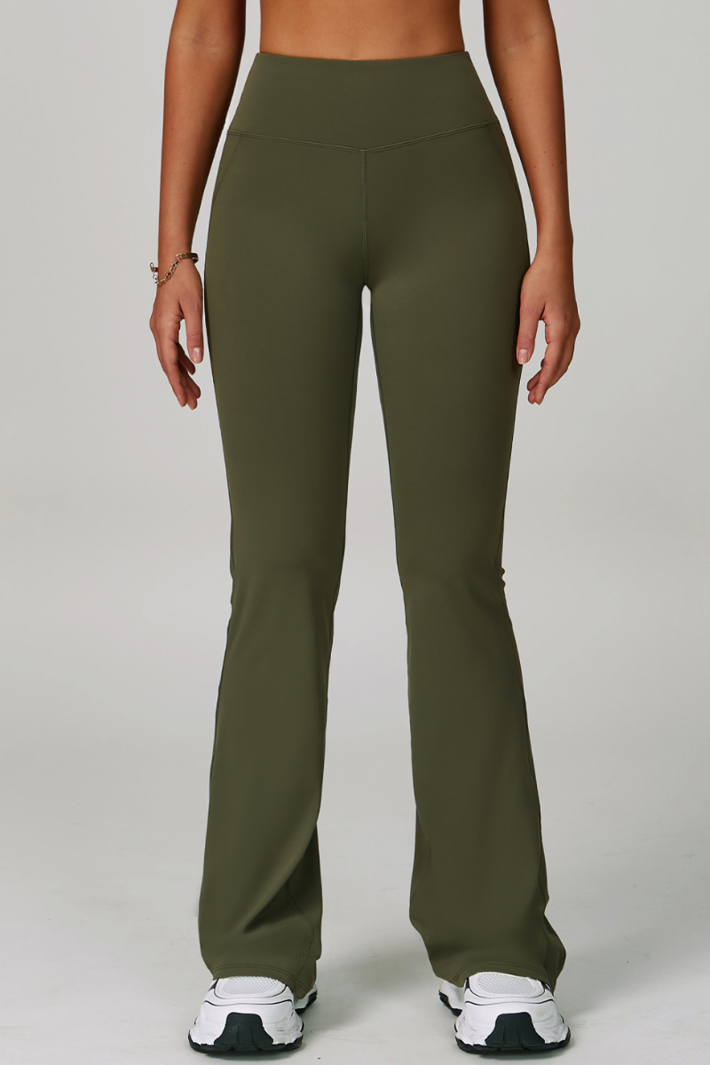Women's High-Waist Butt-Lifting Flared Yoga Pants